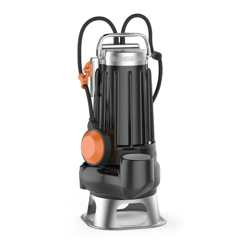Pompe de Relevage Bi-canal 220v gros débit Pedrollo MCm 15/45 Eaux Usées Flotteur intégré 24 m3/h 1.10 kW Commande En Gros