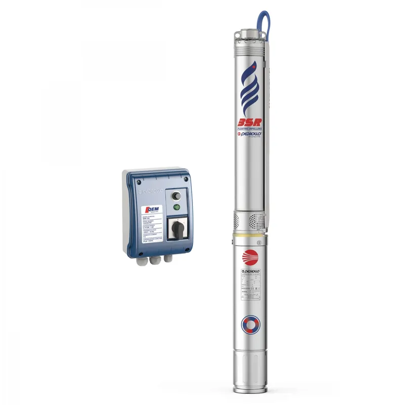 Solde Pompe de forage 3‘‘ Pedrollo 3SRm2/14 - 0,37kW monophasé - 1,8m³/h à 45HMT
