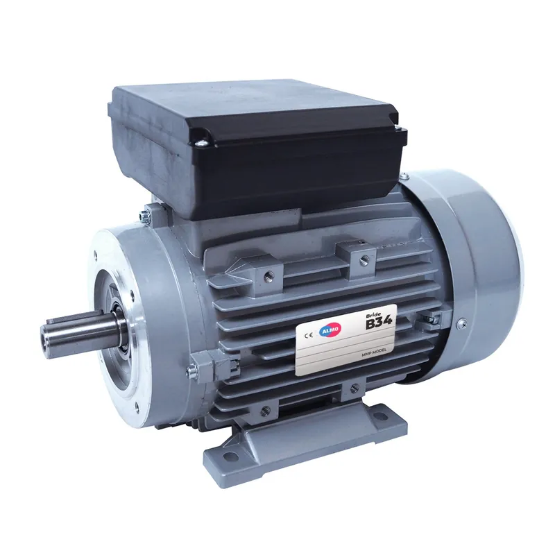 Prix Bas Moteur électrique monophasé 220V 0.09 kW 1500 tr/min Condensateur Permanent - MMP56G4B34 Bride B34 - Bobinage cuivre