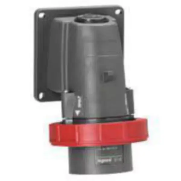 Fiche inclinée fixe Hypra IP66/67-55 32A - 380V~ à 415V~ 3P+T plastique Expédition Rapide