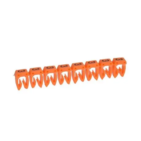 Boite de 512 repères CME 2 pour fils 1.5mm² à 2.5mm² - marquage chiffre 3 orange Acheter En Ligne