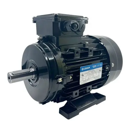 Moteur Électrique Triphasé 1.5kW/2CV, 1000Tr/min, 230/400V, B3, HA100, IE3, Alu - CEMER Haute Qualité