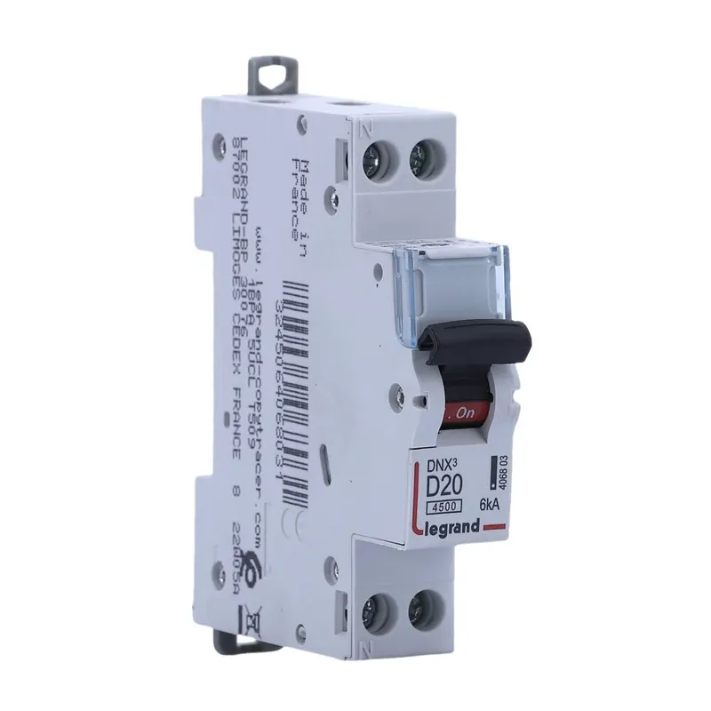 Prix Cassé LEGRAND DNX3 Disjoncteur 20A Ph+N courbe D 6kA 230V - 406803