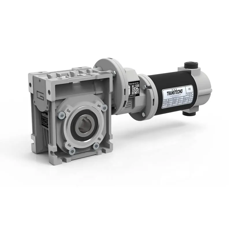 Top Vente Motoréducteur roue et vis Transtecno CM030 100W 24V continu + PG – 23tr/min