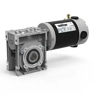 Motoréducteur roue et vis Transtecno CM040 350W 24V continu 047tr/min Vente Flash