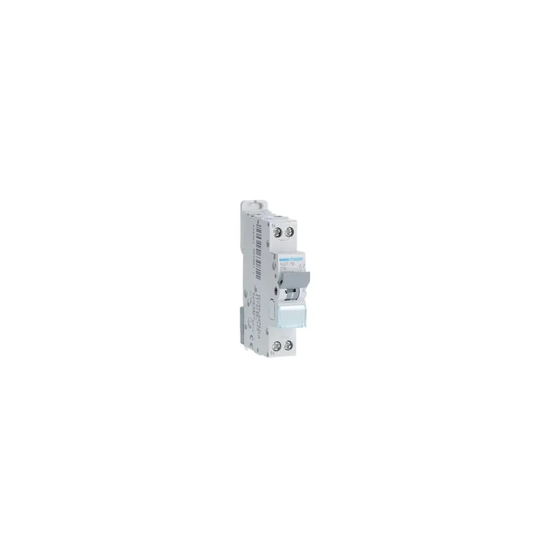 Hager - Disjoncteur 1P+N 6-10kA courbe D - 16A 1 module - A vis - Réf NGT716 Produit De Marque
