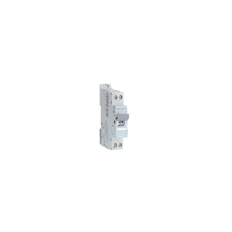 Hager - Disjoncteur 1P+N 6-10kA courbe D - 32A 1 module - A vis - Réf NGT732 Certifié