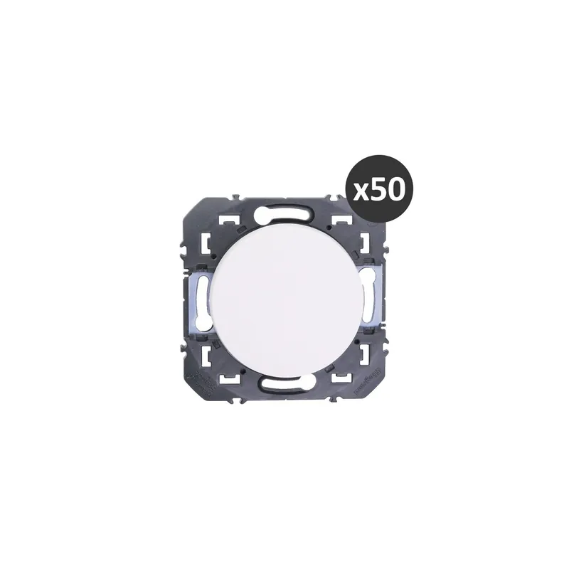 Meilleure Vente Legrand - Lot de 50 interrupteurs ou va-et-vient dooxie 10AX 250V~ finition blanc - Réf 600601