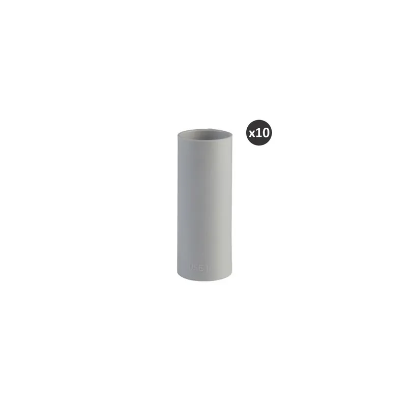 Petit Prix Schneider - Lot de 10 manchons pour Tube 3321 - Gris - Ø25 mm - Réf ENN41325(10)