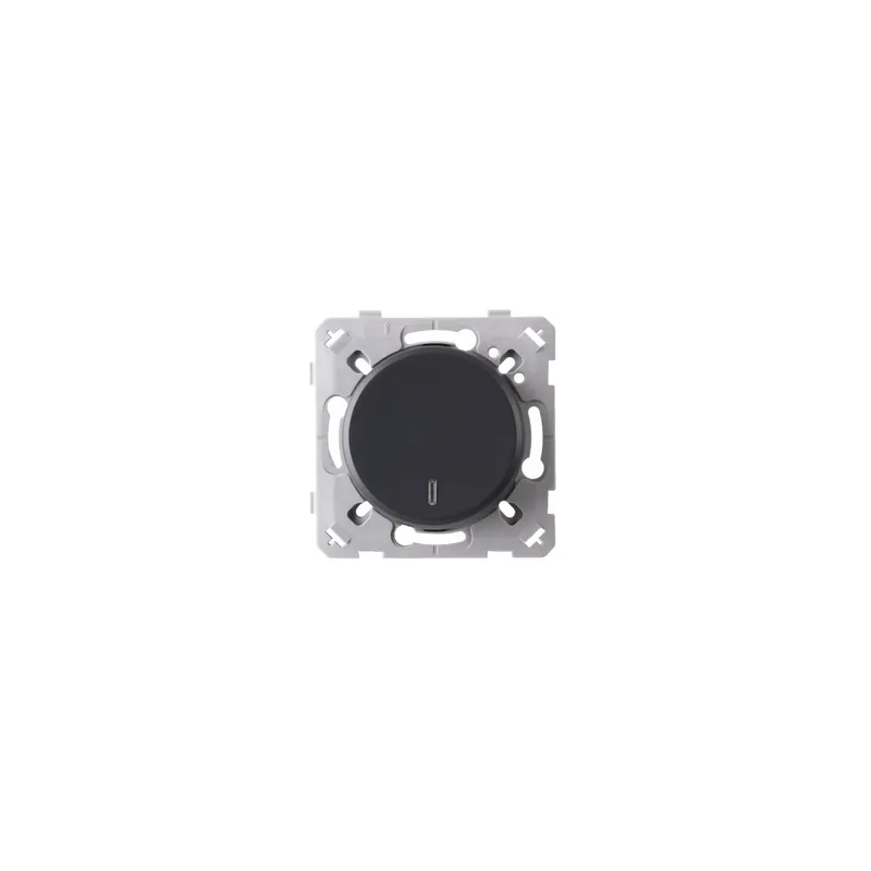 Populaire Ohmtec - EPURE - Interrupteur à voyant - Anthracite - Réf 480704O
